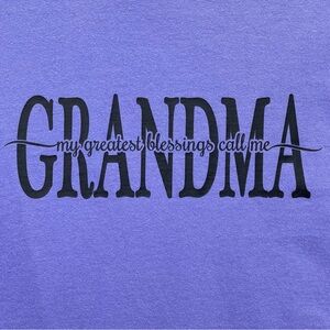 Women's NWOT Comfort Colors My Greatest Blessings Grandma Tshirt S